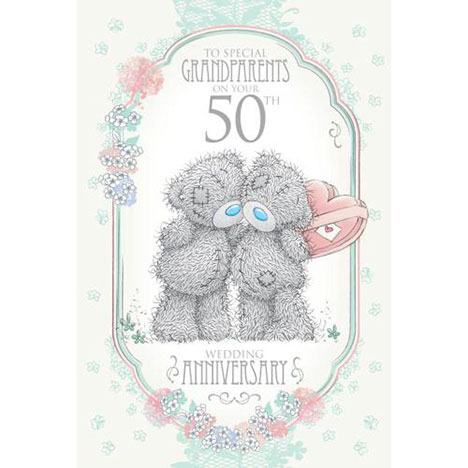 Grandparents 50th Golden Anniversary Me to You Bear Card £3.59